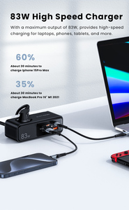 Certifié PD65W QC3.0 AC Socket Smart Adapter pour téléphone portable portable et appareils ménagers - Product Image 6