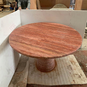 <span class=keywords><strong>Tavolo</strong></span> <span class=keywords><strong>da</strong></span> Pranzo in Travertino <span class=keywords><strong>Rosso</strong></span> Naturale, Design Moderno Personalizzato, <span class=keywords><strong>Tavolo</strong></span> in Marmo Vintage per <span class=keywords><strong>Cucina</strong></span> - Product Image 3