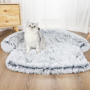 Großhandel Luxus moderne abnehmbare wasserdichte Hunde bett Couch Samt Kunst pelz Haustier Schlafs ofa Bett bezug Möbel Protector Dogbed Hot - Product Image 3