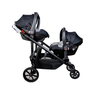 Ensemble de siège auto et poussette pour bébé de qualité supérieure Poussette double pour bébé de 0 à 3 ans