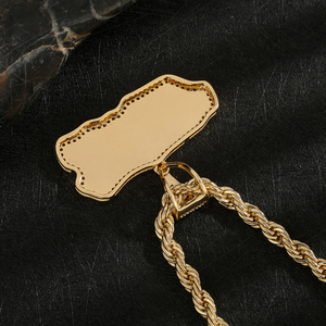 Colgante de latón chapado en oro de 14K, estilo Hiphop, personalizable con bandera, esmaltado, colorido, impermeable, con dijes de circonita cúbica para fabricación de joyas - Product Image 4
