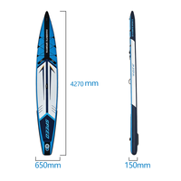 Planche à pagaie gonflable de course haut de gamme préférée, haute densité, technologie Drop Stitch, approvisionnement direct usine, personnalisable