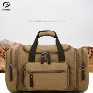 Borsa da Viaggio Unisex in Tela Cerata con Cerniera, Grande Capacità, Portatile, <span class=keywords><strong>per</strong></span> Palestra, Sport, Weekend, Bagaglio a Mano <span class=keywords><strong>per</strong></span> <span class=keywords><strong>Aereo</strong></span> - Product Image 1