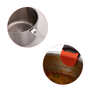 Poketdream 21-Mảnh Xách Tay Cắm Trại Nhà Bếp Đặt Thép Không Gỉ Đa Nồi Pan Với Có Thể Gập Lại Xử Lý - Product Image 6