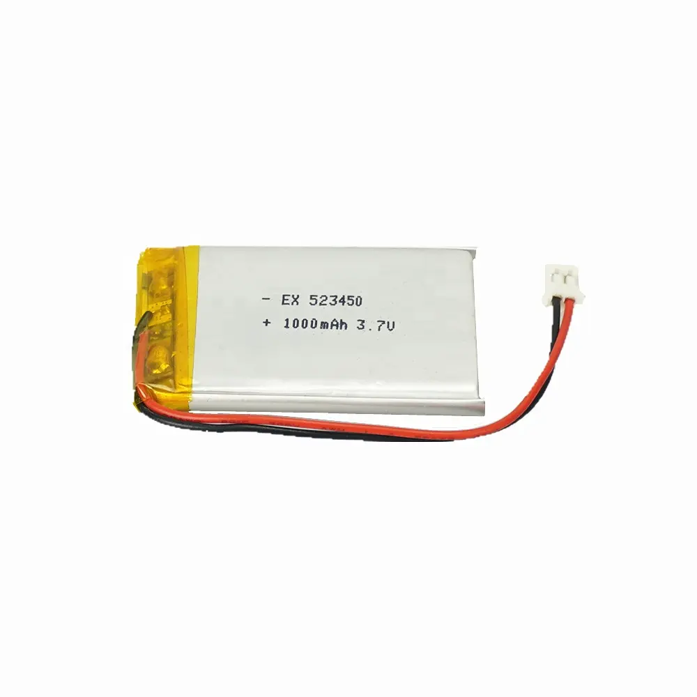 EXLIPORC 523450 1000mAh 3.7V 고품질 충전식 배터리 리튬 이온 폴리머 배터리 Lipo 배터리