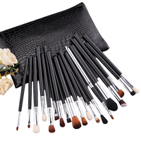 Ensemble de pinceaux de maquillage professionnel de luxe de haute qualité, 19 pièces, avec logo privé, techniques professionnelles, pinceau pour le visage, pinceau pour le mascara