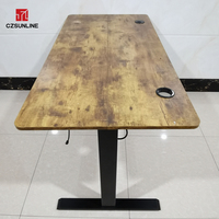 Bureau de jeu assis-debout intelligent à moteur unique et à hauteur réglable et ergonomique