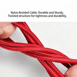 Câble Type C extra long de 2M, haute vitesse, 480Mbps, synchronisation des données, <span class=keywords><strong>fil</strong></span> en nylon résistant à l'usure, cordon de charge rapide et sûr pour appareils <span class=keywords><strong>Apple</strong></span>, cadeau - Product Image 4