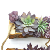 Ensemble de 15 faux succulentes violettes - Plantes artificielles réalistes pour la décoration de la maison et du jardin, parfaites pour les balcons et les tables