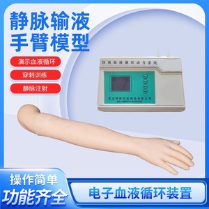 Modèle de simulation personnalisé de ponction veineuse, bras d'entraînement à l'infusion avec circulation sanguine électrique, aide pédagogique avec étiquetage. - Product Image 4