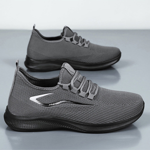 Chaussures de marche avec talon rembourré, languette de traction pour un enfantement et une mise en pied faciles, semelle extérieure épaisse et légère, surface texturée, absorption des chocs - Product Image 2