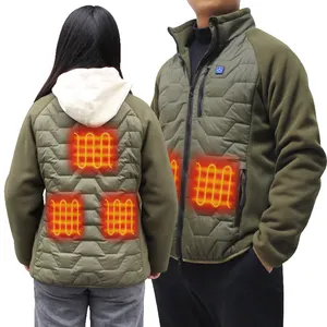 2024 새로운 사용자 정의 로고 자체 가열 다운 재킷 온열 코트 남성 여성 조끼 USB 가열 전술 재킷