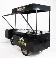 Tricycle électrique avec grille, chariot de supermarché, pour chien chaud, 3 roues, livraison mobile