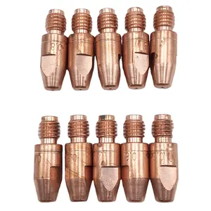 10pcs CuCrZr MB36 36KD MB501 501D MIG CO2 M8*30 Contact Tip For Torch Mig Welding Torch