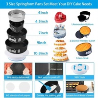 635-teiliges Tortendekorations-Set mit Springformen Backzubehör Kuchendekorations-Set für Dekorationen