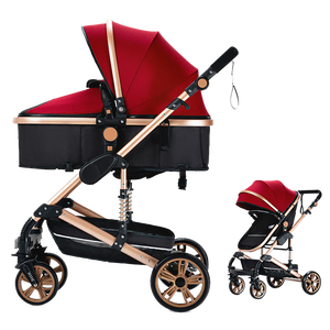 <span class=keywords><strong>Poussette</strong></span> 2-en-1 homologuée EN1888 avec siège auto, vue panoramique, cadre pliable en alliage d'aluminium pour bébés de 0 à 3 ans - Product Image 4