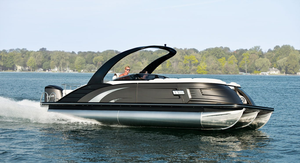 Nuevo Barco Pontón de Lujo de 27 Pies con Arco de Aluminio y Fibra de Vidrio <span class=keywords><strong>para</strong></span> Fiestas, Cruceros y Pesca Deportiva, Motor Fueraborda Incluido - Product Image 2