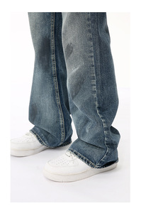 Venta al por Mayor de Jeans Anchos para Hombre, Estilo Retro con Pintura Salpicada, a la Moda - Product Image 6
