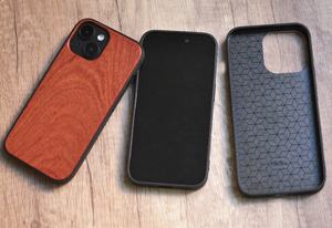 Coque de téléphone en bois naturel en gros pour iPhone 15 Plus, coque arrière vierge en bois véritable avec logo personnalisé pour iPhone 16 Pro Max 13 Mini - Product Image 3