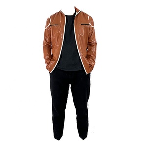 Arrivées en <span class=keywords><strong>latex</strong></span> manteau marron fétiche catsuit en caoutchouc fermeture éclair <span class=keywords><strong>Latex</strong></span> corps complet femmes noires unisexe personnalisé OEM ODM veste très mignonne - Product Image 1