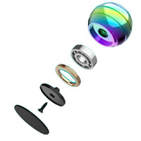 Cinétique Spinner Jouets Illusion Boule En Métal Du Bout Des Doigts Gyroscope Spinning Enfants Adultes Soulagement Du Stress Fidgets