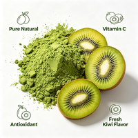 Poudre de jus de kiwi soluble dans l'eau, qualité alimentaire, poudre de kiwi naturelle, fournisseur en gros