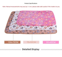 Couverture pour animaux de compagnie en velours super doux à motifs imprimés pour chiens et chats, tapis moelleux lavable multicolore pour toutes les saisons, vente en gros