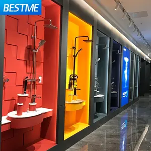 Shower Set Gold Wall Mounted Brass Tap Bathroom Taps Luxury Brass Kits Brushed Gold Rainfall Wall Mounted Shower Set