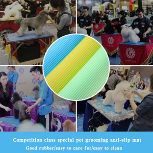 Tappetino per Toelettatura Animali Antiscivolo in Lattice/Silicone/PU Pieghevole Ecologico Antibatterico Morbido per Forbici per Cani Gatti Uso in Negozio di Animali - Product Image 4