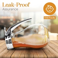 200ml Anti-fuite Cuisine Pot D'huile En Verre Pot De Miel Pot En Verre Distributeur De Sirop