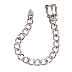 Tobillera de aleación de zinc estilo punk con hebilla de bloqueo, diseño geométrico para mujer, joyería de moda, accesorio de playa de verano - Product Image 5