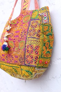Wholesale Price Hot Banjara <b>Bag</b>-Handmade Indian Tribal <b>Patchwork</b> Tote Embroidery Large Capacity for Women's Outdoor Daily Use - Product Image 3