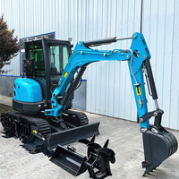 Livraison Gratuite Mini-Excavatrice sur Chenilles 3,5 Tonnes avec Moteur EPA, Petite Machine de Terrassement