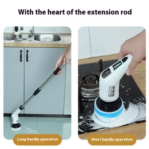 Electric 7&amp;9 in 1 Spin Scrubber <strong>Cleaning</strong> <strong>Brush</strong> - Cordless Electric Scrubber for Bathroom <strong>Shower</strong> and Tile Grout <strong>Cleaning</strong> - Product Image 4