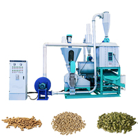 Pièces en stock extrudeuse pour granulés d'animaux et poissons prête à expédier mélangeur d'aliments pour volailles broyeur