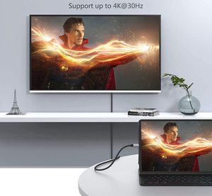 Cable <span class=keywords><strong>USB</strong></span> C a <span class=keywords><strong>HDMI</strong></span> con Carcasa <span class=keywords><strong>de</strong></span> Aluminio y Trenzado <span class=keywords><strong>de</strong></span> Nailon, Compatible con 4K60Hz, <span class=keywords><strong>Adaptador</strong></span> <span class=keywords><strong>de</strong></span> Video Tipo C a <span class=keywords><strong>HDMI</strong></span> para Laptop, Uso en Oficina y Hogar - Product Image 2
