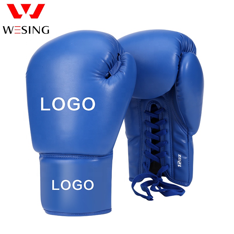 Боксерские перчатки WESING на завязках из искусственной кожи, Боксерские перчатки для тренировок