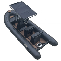 Bateau gonflable en aluminium Semi-rigide de 17 pieds côtelé 520, à coque Hypalon, à vendre