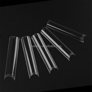 Puntas de Uñas Transparentes Sin Curva C para Uñas Acrílicas Profesionales, 3XL <span class=keywords><strong>Extra</strong></span> Largas, 12 Tamaños, Media Cobertura, Rectas, Cuadradas, Francesas - Product Image 3