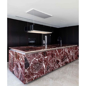 Modern Style Custom Flat Pack <b>Kitchen</b> Cabinet Villa Project Open Customise Countertop - Product Image 3