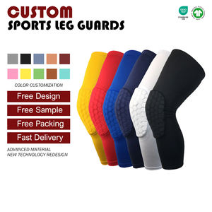 Genouillères de sport en polyester fin, respirantes, à séchage rapide, haute élasticité, anti-collision, protection flexible, directement de l'usine - Product Image 1