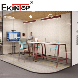 Table de conférence rectangulaire extensible en aluminium Sinonis, nouveau design, mobilier de bureau moderne pour les réunions de loisirs et de négociation - Product Image 2