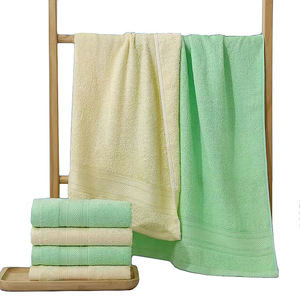 Serviette de Bain Kim Ryan 40x80cm en Fibre de Bambou Douce et Absorbante Jaune Vert Serviette de Visage Personnalisable Vente en Gros - Product Image 5