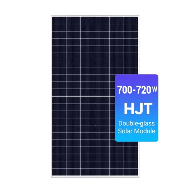 Best Price Solar Panel 700W 720W 20BB Bifacial HJT Monocrystalline Solar Panels in China