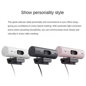 Logitech BRIO 500 HD 1080P ไมโครโฟนภายใน, โหมดการแสดงกรอบอัตโนมัติเซ็นเซอร์ภาพกล้องถ่ายทอดสด - Product Image 2