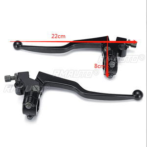 ก้านเบรกและคลัตช์มอเตอร์ไซค์อะลูมิเนียมสีดำ 2 ชิ้น สำหรับ Honda CG 125 สายเบรกและคลัตช์มอเตอร์ไซค์อัลลอยด์ เบรกหน้า - Product Image 6