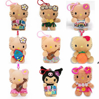 Porte-clés en peluche personnalisé avec rembourrage en coton PP, matériau écologique, petite taille, mini jouet en peluche