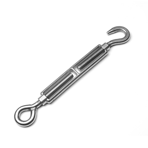 Hai kết thúc móc dây dây căng thẳng 304 thép không gỉ turnbuckle phần cứng <span class=keywords><strong>Hook</strong></span> & Móc turnbuckles với dây thép Rope - Product Image 5