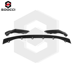 Serat karbon kering <span class=keywords><strong>M</strong></span>, gaya kinerja <span class=keywords><strong>M</strong></span> bibir pemisah depan untuk BMW G80 G81 M3 G82 G83 M4 Bumper depan Diffuser Spoiler dagu - Product Image 4