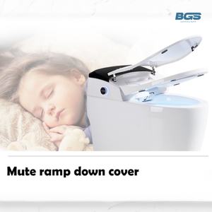 Inodoro inteligente Casas cortas Marca de agua Lujo Moderno en tanque sin tanque Tanque blanco y negro Incluido Inodoro inteligente de gama alta - Product Image 4